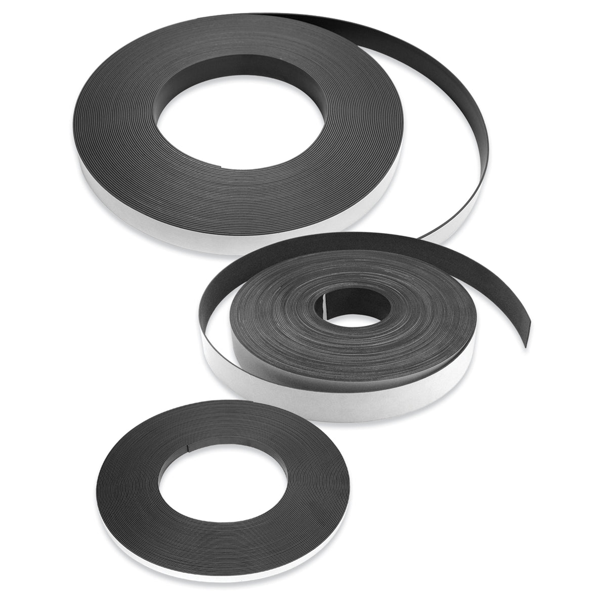 White Vinyl Magnetic Strips - 5 x 50' - 30 mil