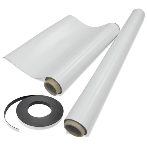 Magnetic Roll Stock, Self Adhesive Backed, 1/2 in. x 100' Signs