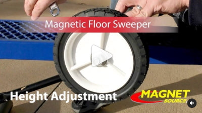 36-Inch Magnetic Sweeper is a safe, efficient way to clear floors and ground of hazardous metal debris. Magnetic Sweepers are great when no mess is one-size-fits-all. Adjustable sweeping clearance makes this magnetic nail sweeper perfect for all terrains.