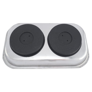 07685 9" Rectangle Magnetic Parts Tray - Bottom View