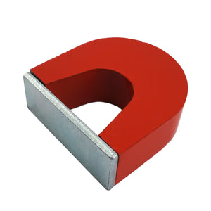 HS025000 Alnico Horseshoe Magnet with Keeper - 45 Degree Angle View