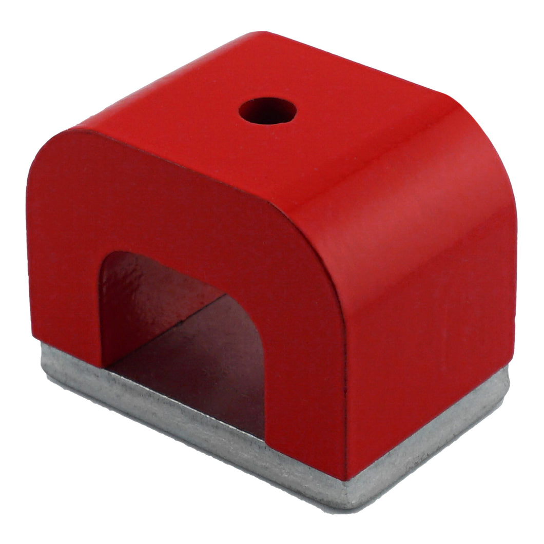 HS812N Alnico Horseshoe Magnet with Keeper - 45 Degree Angle View