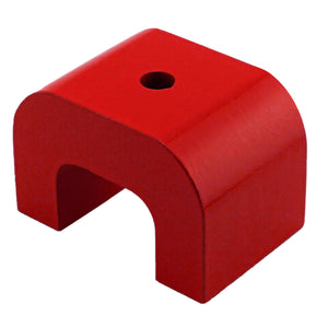 HS812N Alnico Horseshoe Magnet with Keeper - 45 Degree Angle View