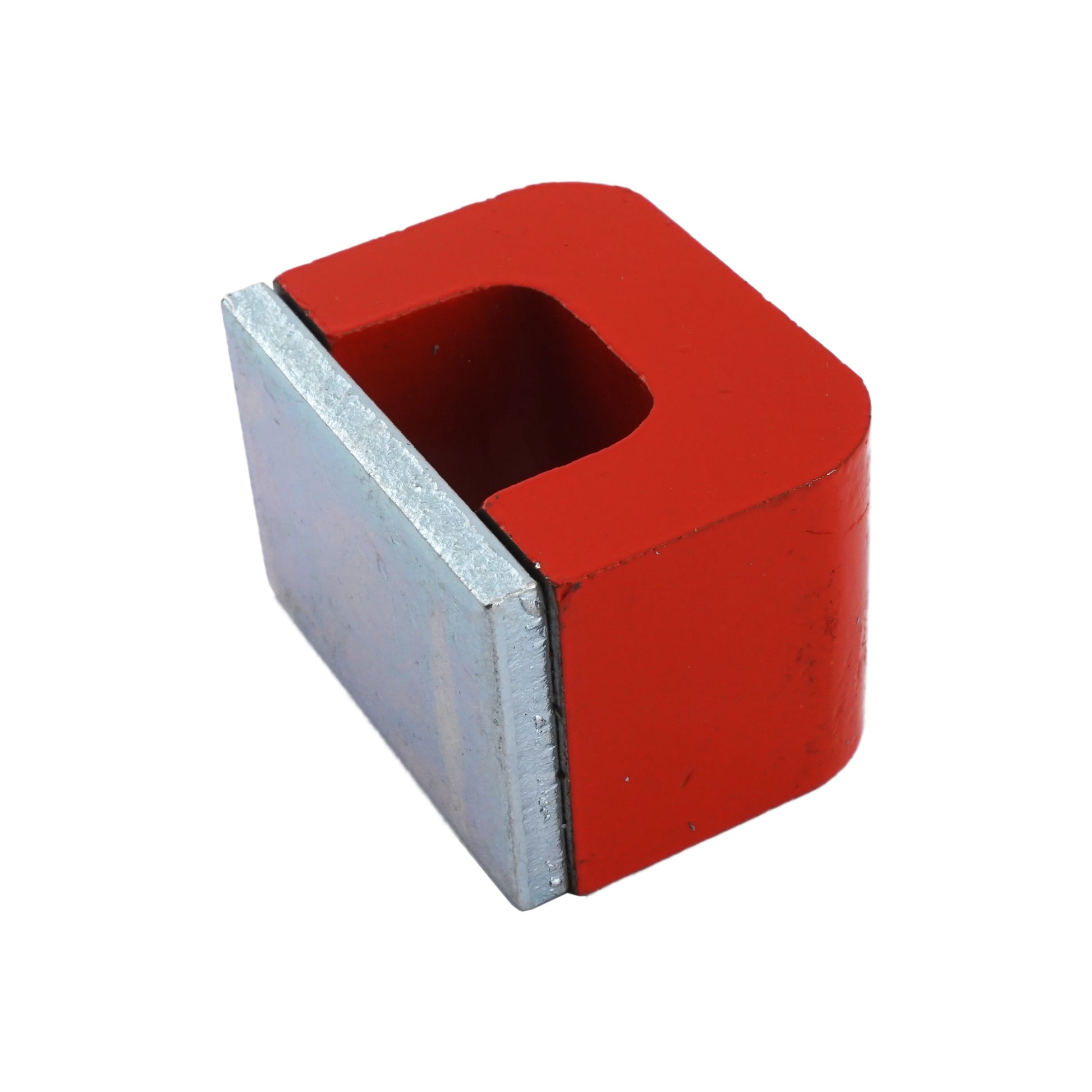 Load image into Gallery viewer, HS812N Alnico Horseshoe Magnet with Keeper - 45 Degree Angle View