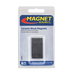 07001 Ceramic Block Magnet - Packaging