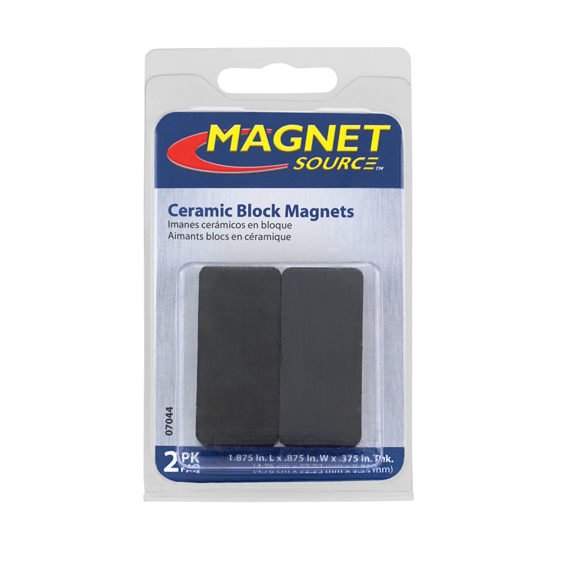 Load image into Gallery viewer, 07044 Ceramic Block Magnet - Packaging