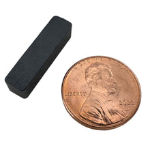 Load image into Gallery viewer, CB3N Ceramic Block Magnet - 45 Degree Angle View Compared to a Penny