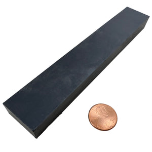 CB70N Ceramic Block Magnet - 45 Degree Angle View Compared to a Penny