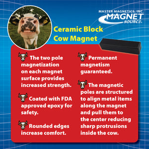 COW-SCM7X18 Ceramic Cow Magnets (18pk) - Specifications