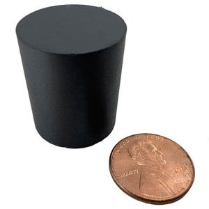 CD20NMAGC Ceramic Disc Magnet - 45 Degree Angle View Compared to a Penny