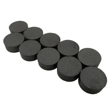 Load image into Gallery viewer, 07002 Ceramic Disc Magnets (10pk) - 45 Degree Angle View