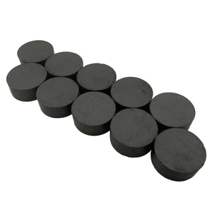 07002 Ceramic Disc Magnets (10pk) - 45 Degree Angle View