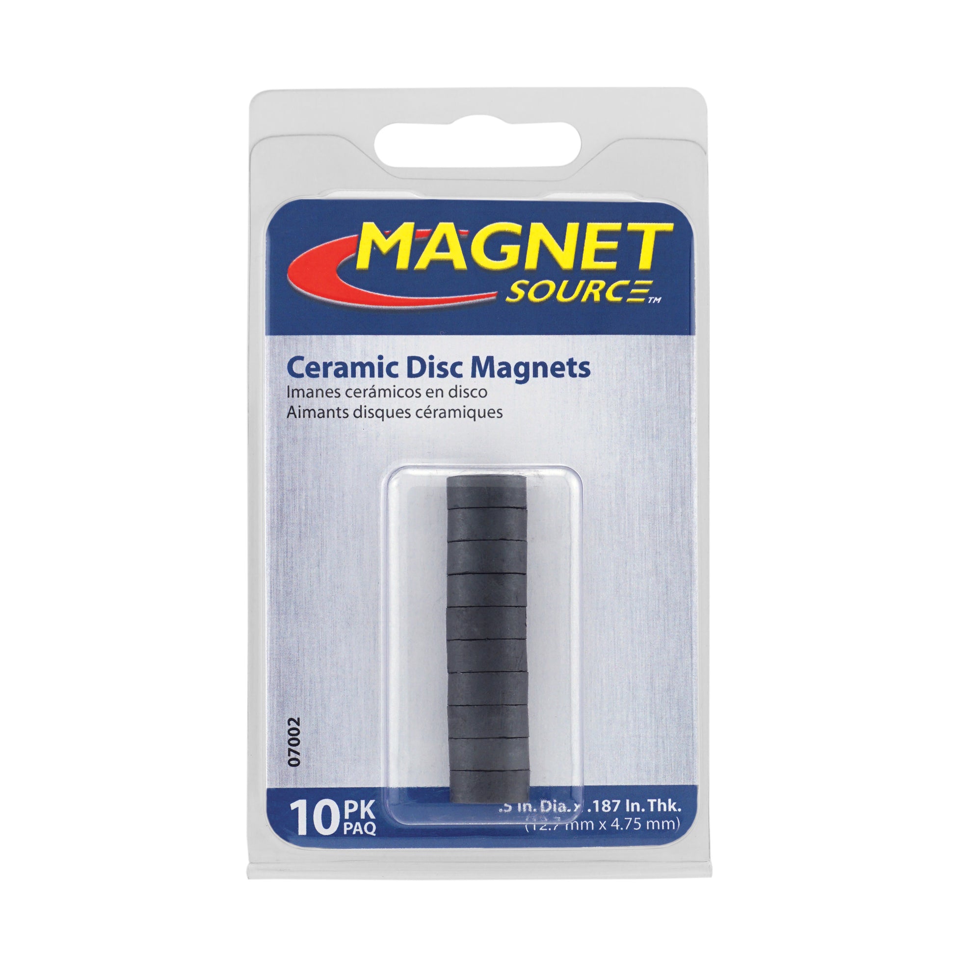 Load image into Gallery viewer, 07002 Ceramic Disc Magnets (10pk) - Packaging