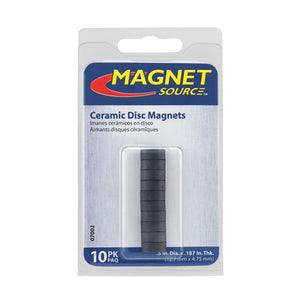 07002 Ceramic Disc Magnets (10pk) - Packaging