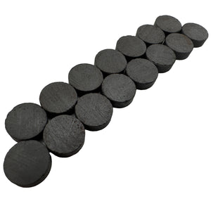 07073 Ceramic Disc Magnets (15pk) - 45 Degree Angle View