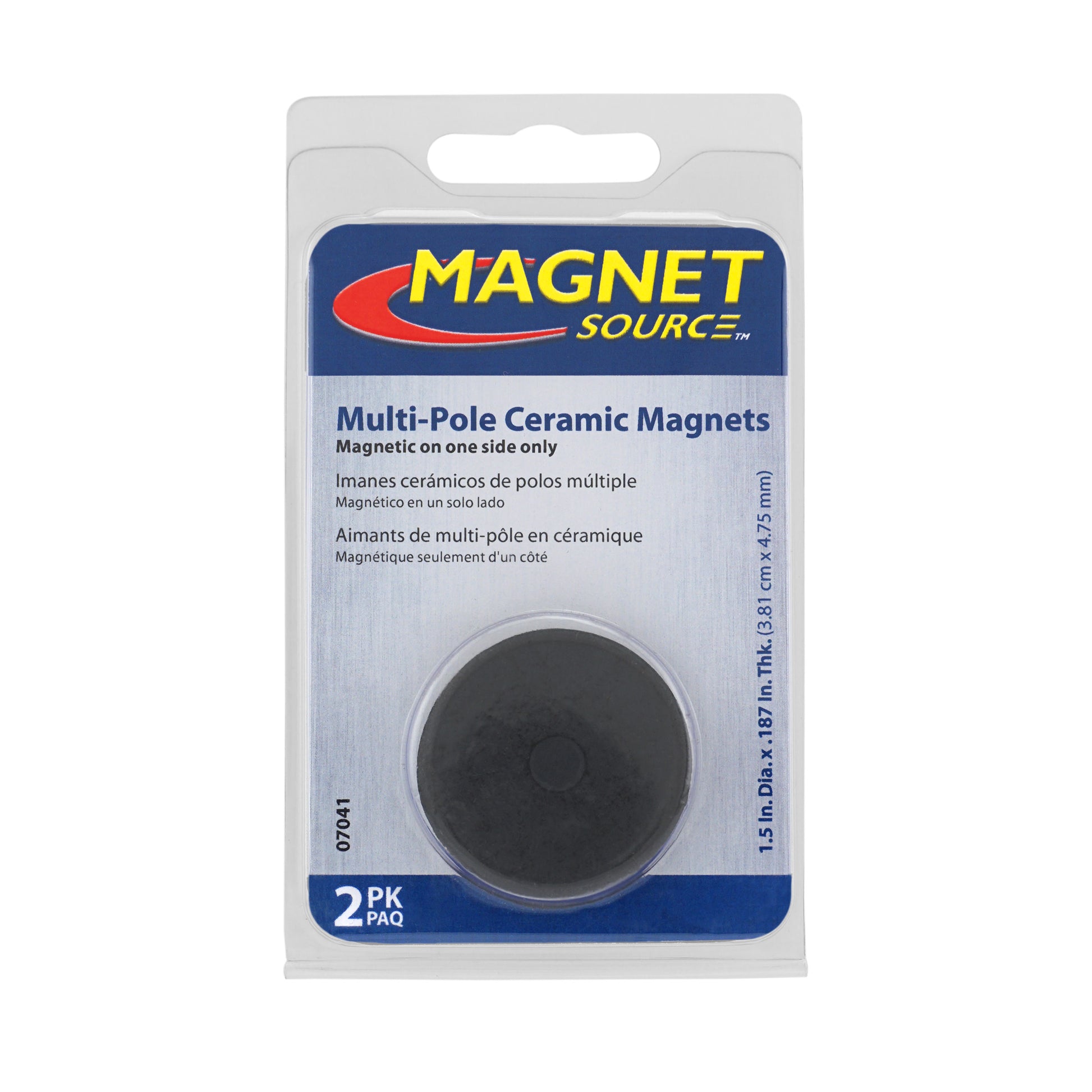 Load image into Gallery viewer, 07041 Ceramic Disc Magnets (2pk) - Packaging