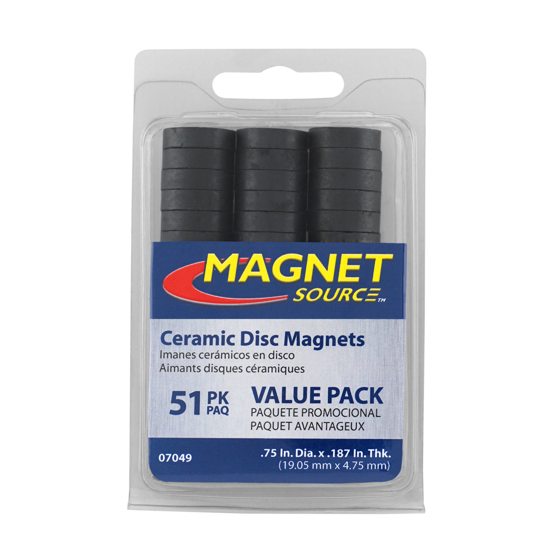 Load image into Gallery viewer, 07049 Ceramic Disc Magnets (51pk) - Packaging