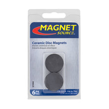 Load image into Gallery viewer, 07004 Ceramic Disc Magnets (6pk) - Packaging