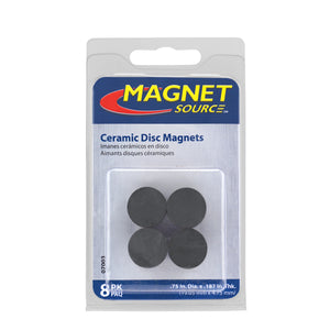 07003 Ceramic Disc Magnets (8pk) - Packaging