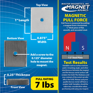 CA403C Ceramic Latch Magnet Channel Assembly - Bottom View