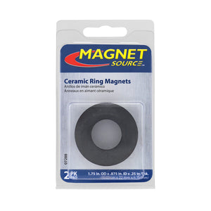 07288 Ceramic Ring Magnets (2pk) - Packaging