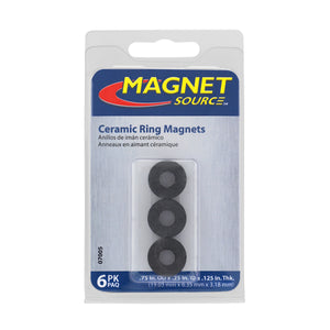 07005 Ceramic Ring Magnets (6pk) - Packaging