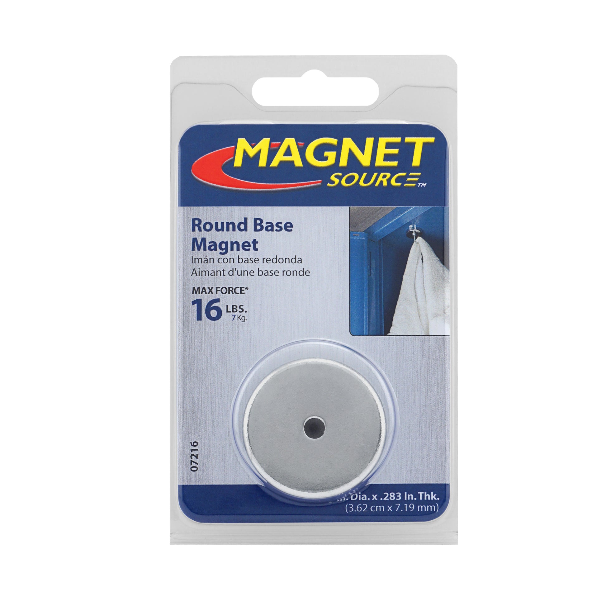 Load image into Gallery viewer, 07216 Ceramic Round Base Magnet - Packaging