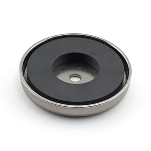 RB50C Ceramic Round Base Magnet - Bottom View