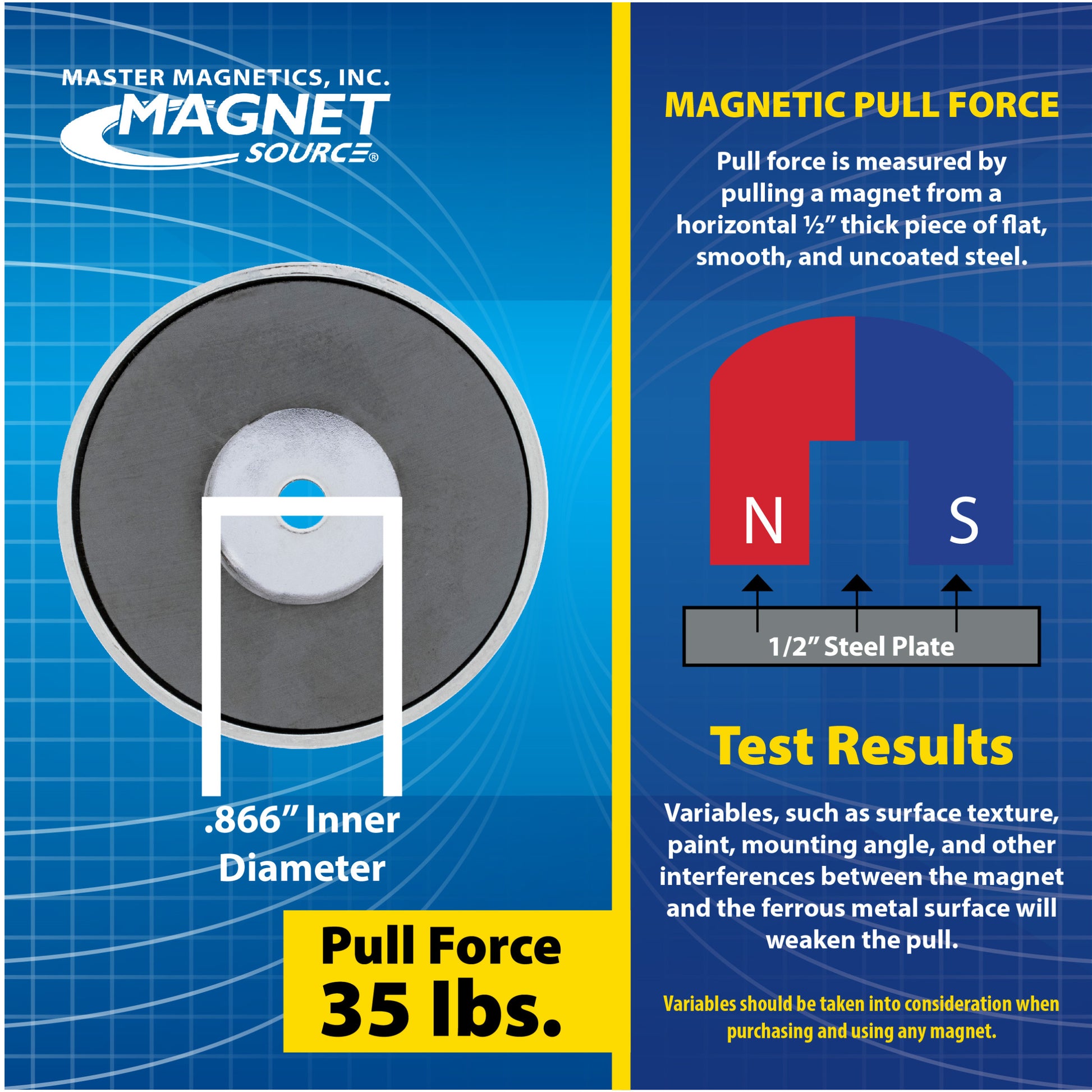 Load image into Gallery viewer, RB50C Ceramic Round Base Magnet - Specifications