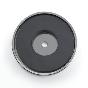 RB60C Ceramic Round Base Magnet - Bottom View