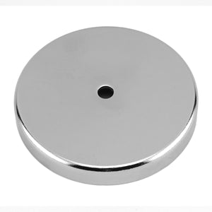 07596 Ceramic Round Base Magnet with Attachments - 45 Degree Angle View