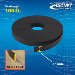 ZGN40P Flexible Magnetic Strip - Side View