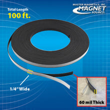 Load image into Gallery viewer, ZG05A-A-F Flexible Magnetic Strip with Adhesive - Side View