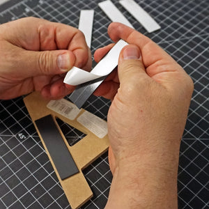 ZG30AC-F Flexible Magnetic Strip with Adhesive - In Use