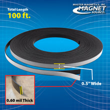 Load image into Gallery viewer, ZGN10APAABX Flexible Magnetic Strip with Adhesive - Specifications