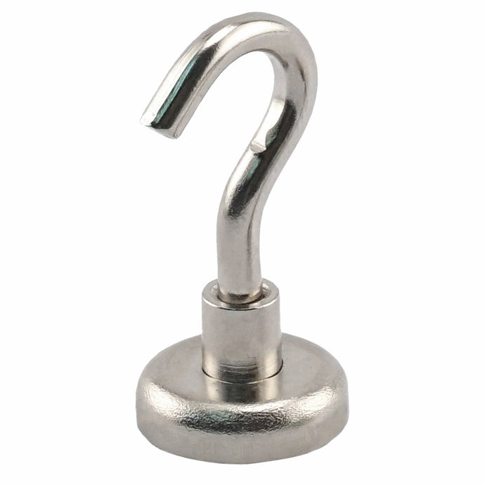 NACK063 Grade 42 Neodymium Magnetic Hook - 45 Degree Angle View