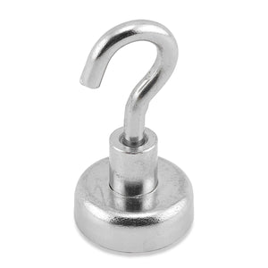 NACK078 Grade 42 Neodymium Magnetic Hook - 45 Degree Angle View