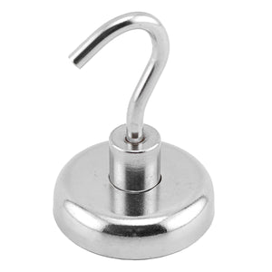 NACK126 Grade 42 Neodymium Magnetic Hook - 45 Degree Angle View