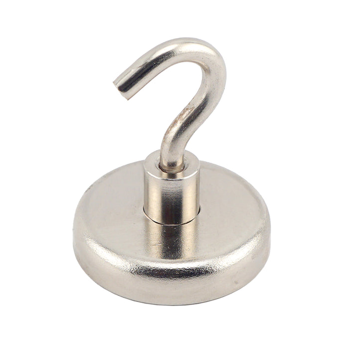 NACK141 Grade 42 Neodymium Magnetic Hook - 45 Degree Angle View