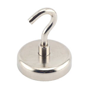 NACK189 Grade 42 Neodymium Magnetic Hook - 45 Degree Angle View