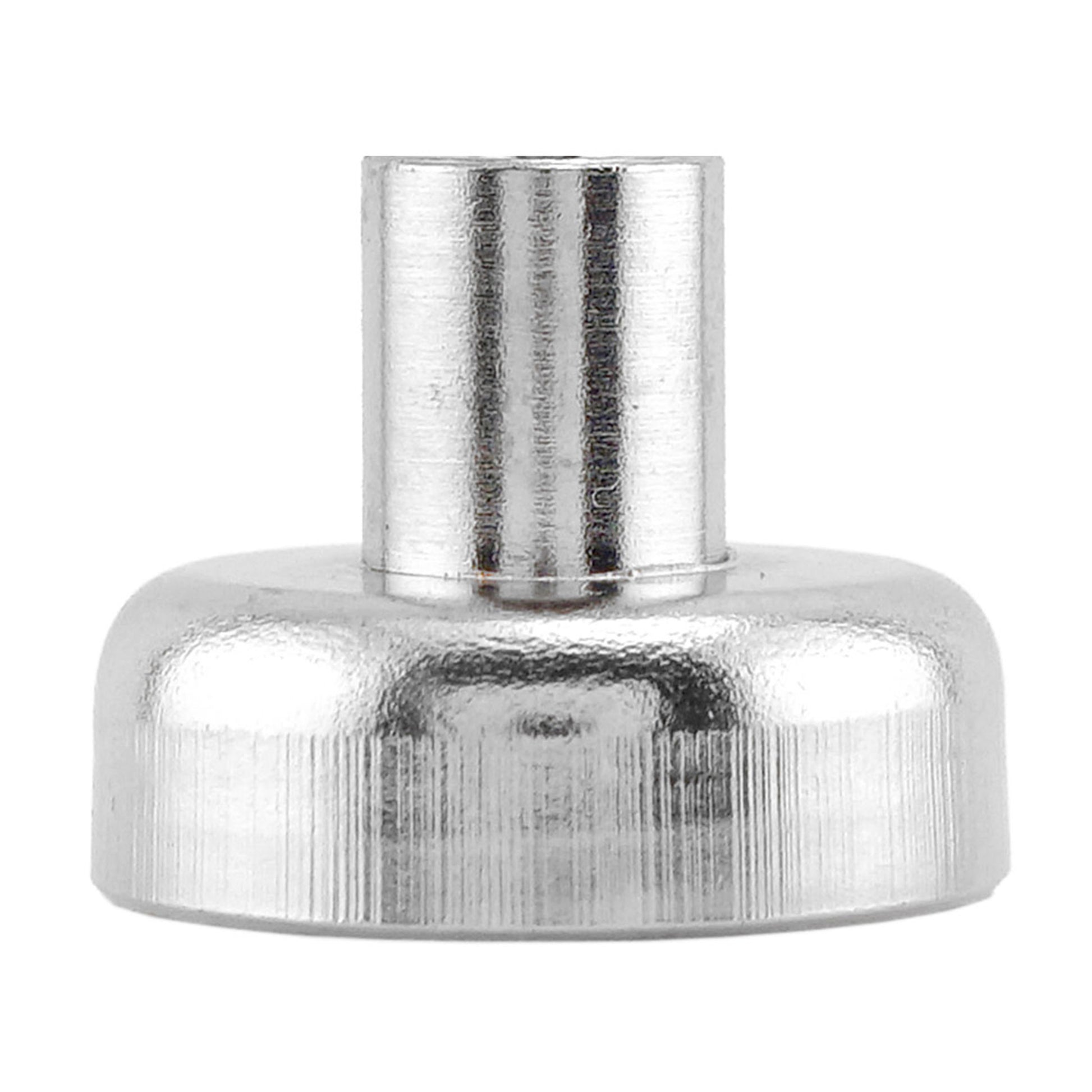 Load image into Gallery viewer, NACF078S02 Grade 42 Neodymium Round Base Magnet with Female Thread - Side View