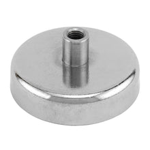 Load image into Gallery viewer, NACF189 Grade 42 Neodymium Round Base Magnet with Female Thread - 45 Degree Angle View