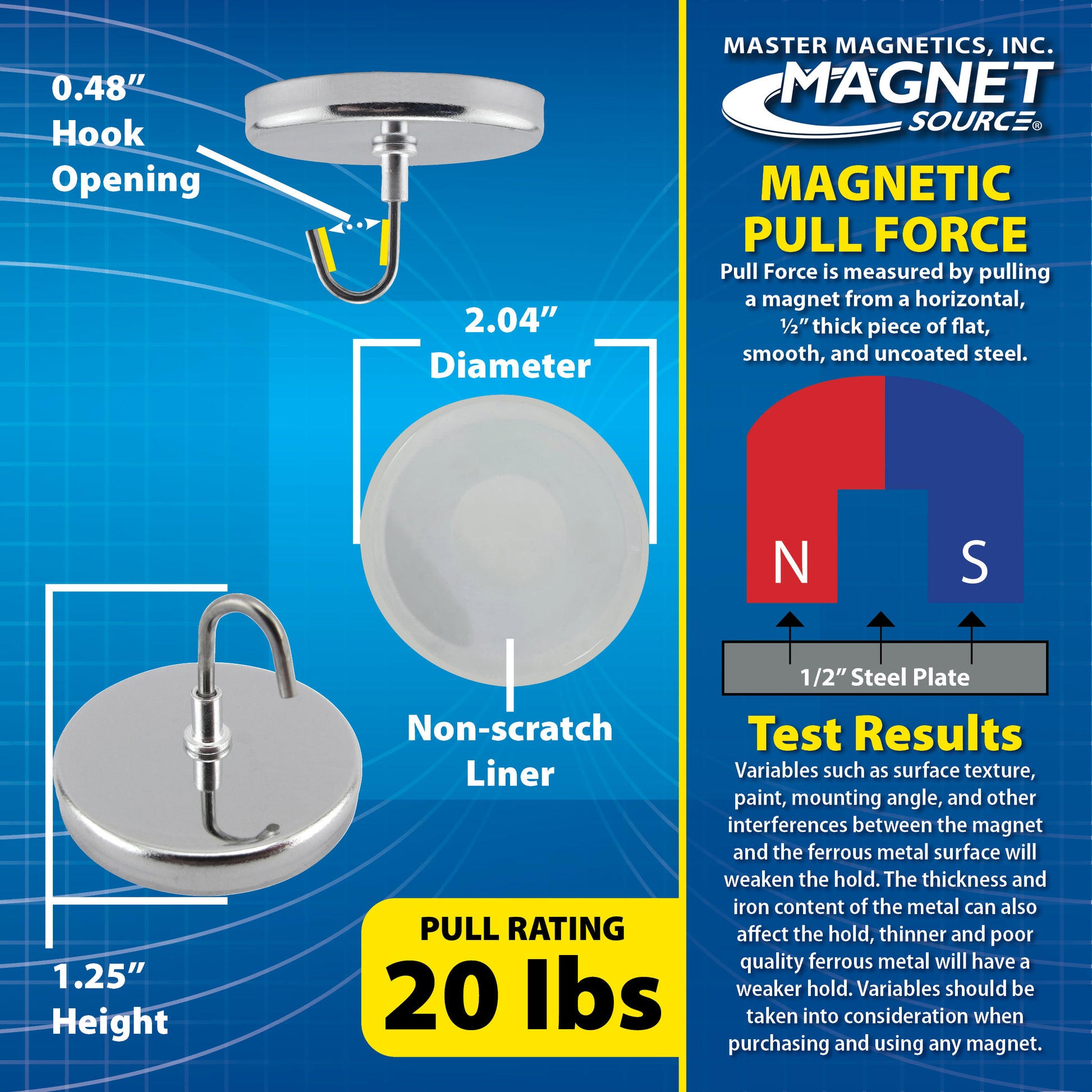 Load image into Gallery viewer, 07218 Handi Hook™ Magnet - Specifications