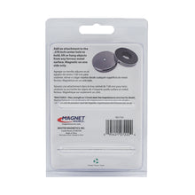 Load image into Gallery viewer, 07222 Heavy-Duty Ceramic Round Base Magnet - Back of Packaging