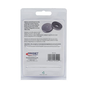 07222 Heavy-Duty Ceramic Round Base Magnet - Back of Packaging