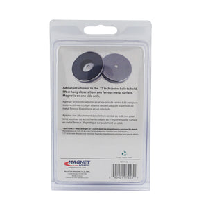 07223 Heavy-Duty Ceramic Round Base Magnet - Back of Packaging