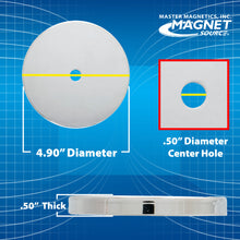 Load image into Gallery viewer, RB100CBX Heavy-Duty Ceramic Round Base Magnet - Side View