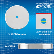 Load image into Gallery viewer, RB80PRC Heavy-Duty Ceramic Round Base Magnet - Side View