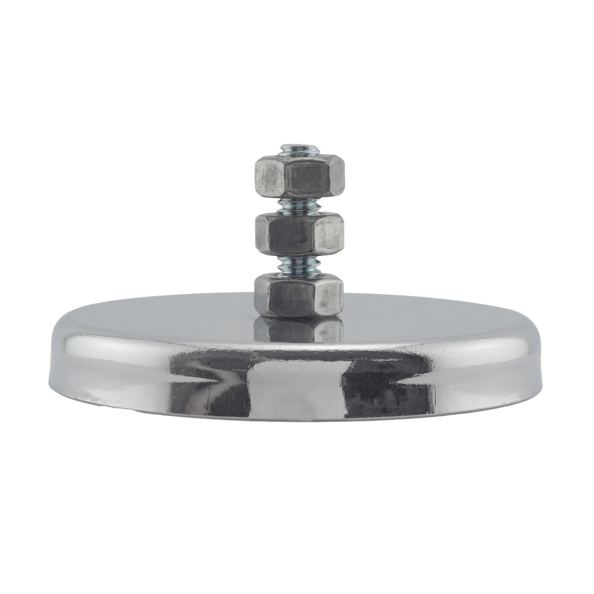 Load image into Gallery viewer, RB70B3N Heavy-Duty Ceramic Round Base Magnet with Bolt and Nuts - Front View