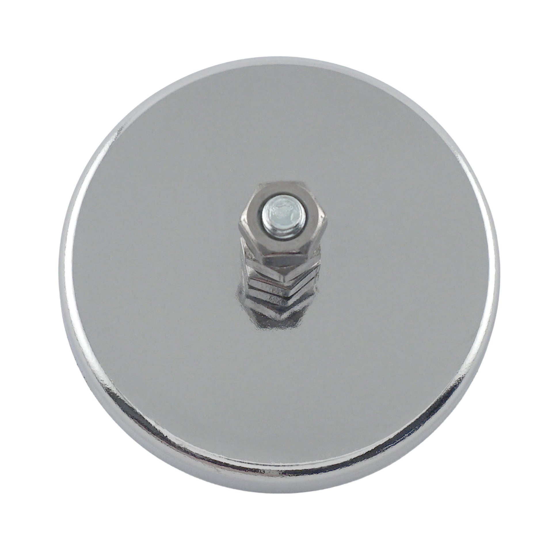 Load image into Gallery viewer, RB70B3N Heavy-Duty Ceramic Round Base Magnet with Bolt and Nuts - Bottom View